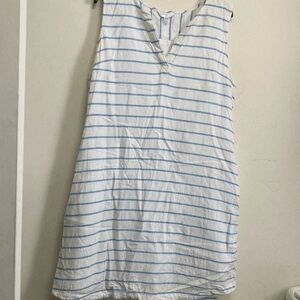 Time and Tru Blue and White Striped Dress